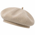 Basco taglia unica in tessuto a coste beige stile casual