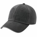 Cappellino da baseball taglia unica in tessuto grigio scuro con visiera curva stile casual