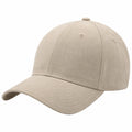 Cappellino da baseball taglia unica in tessuto beige - visiera curva stile casual