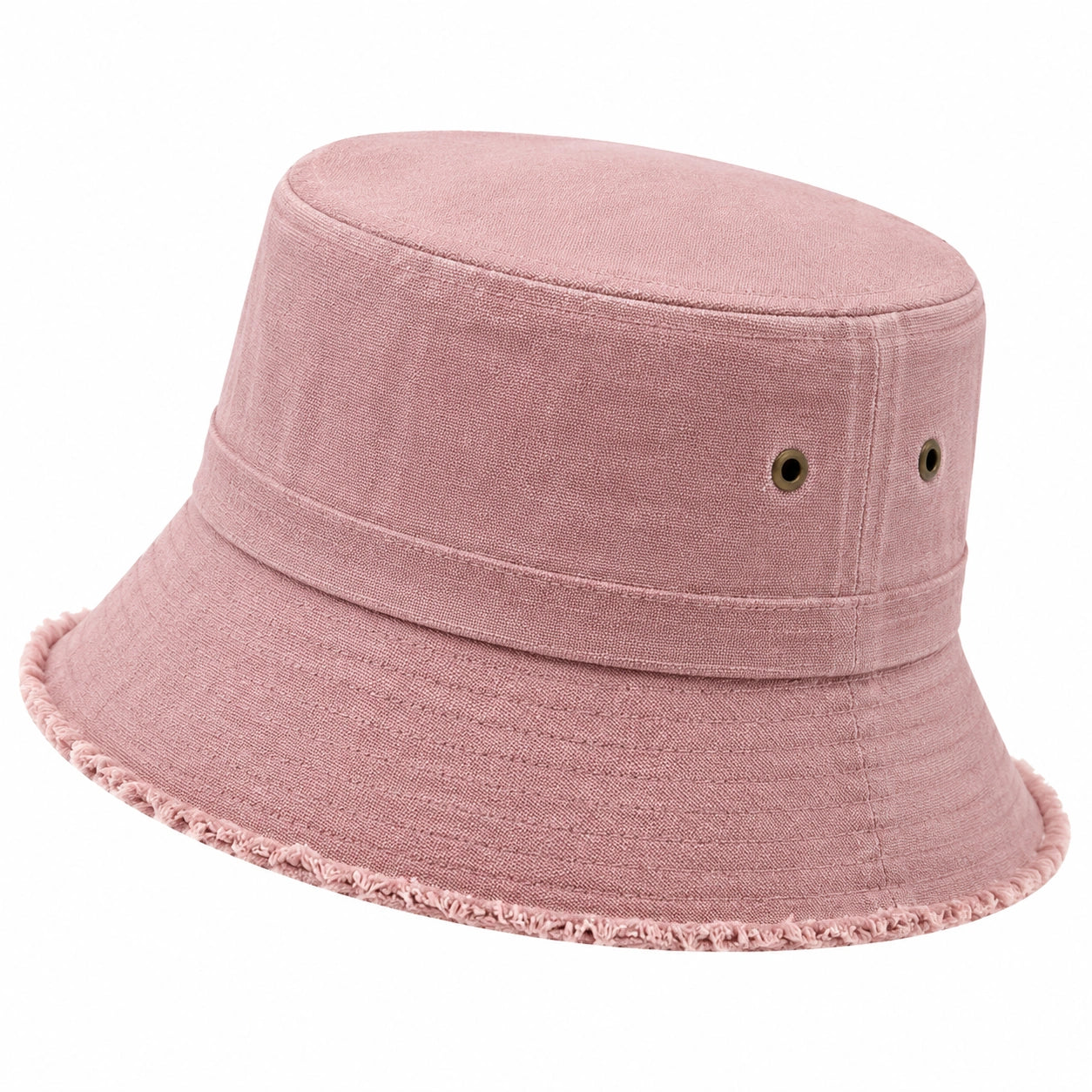 Cappello da pescatore taglia unica in tessuto rosa con tesa per uso quotidiano