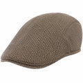 Coppola unisex taglia unica in tessuto marrone stile classico