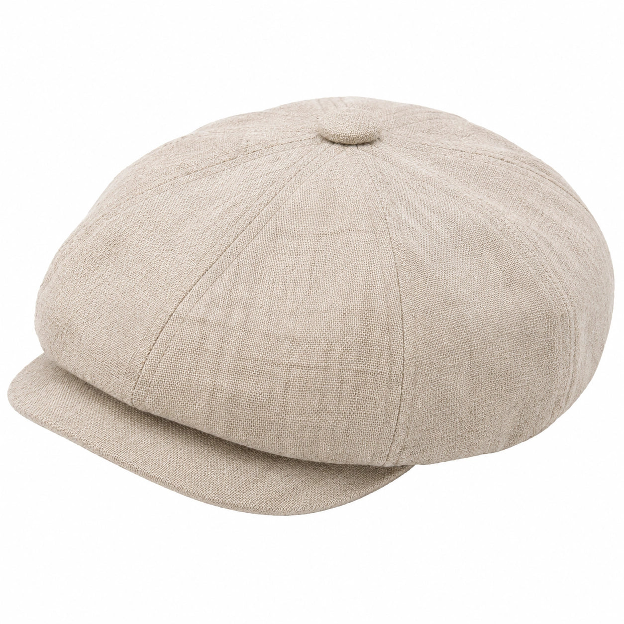Berretto coppola taglia unica in tessuto beige per uso quotidiano stile gavroche